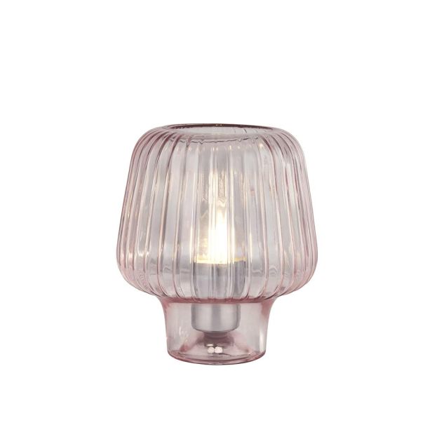 Searchlight Aria - Tischleuchte - Ø 18 x 21 cm - rosa