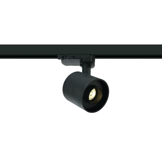 ONE Light Dark Light Tubes - Stromschienenstrahler - 3-Phasen-Schienensystem - Ø 6,8 x 6,6 cm - 6W LED inkl. - schwarz