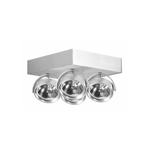 Artdelight Dutchess - Aufbaustrahler 4L - 25 x 25 x 18 cm - Aluminium