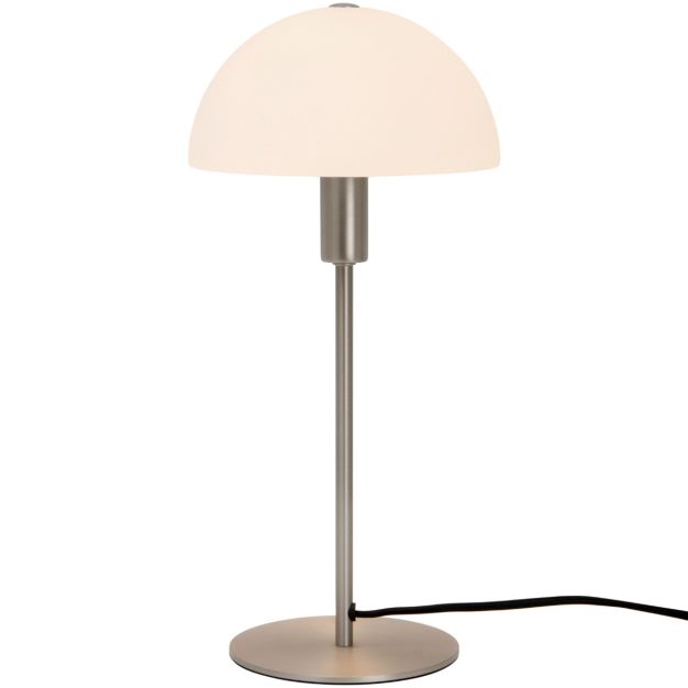 Nordlux Ellen 20 - Tischleuchte - Ø 20 x 40 cm - gebürsteter Stahl und Opal