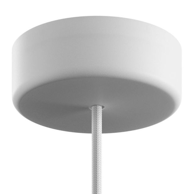 Creative Cables Eiva - Deckenabdeckung aus weichem Silikon - ø 12,5 x 4 cm - IP65 - weiß