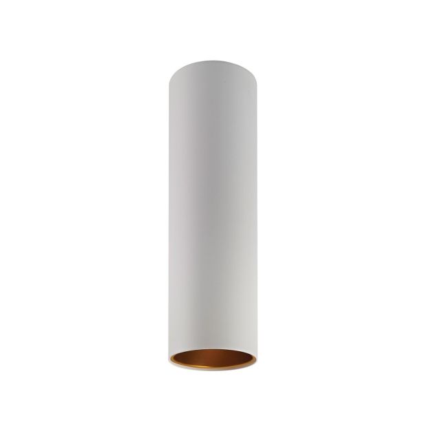 VK Lighting Koroidia - Aufbaustrahler - Ø 7 x 25,5 cm - weiß und gold