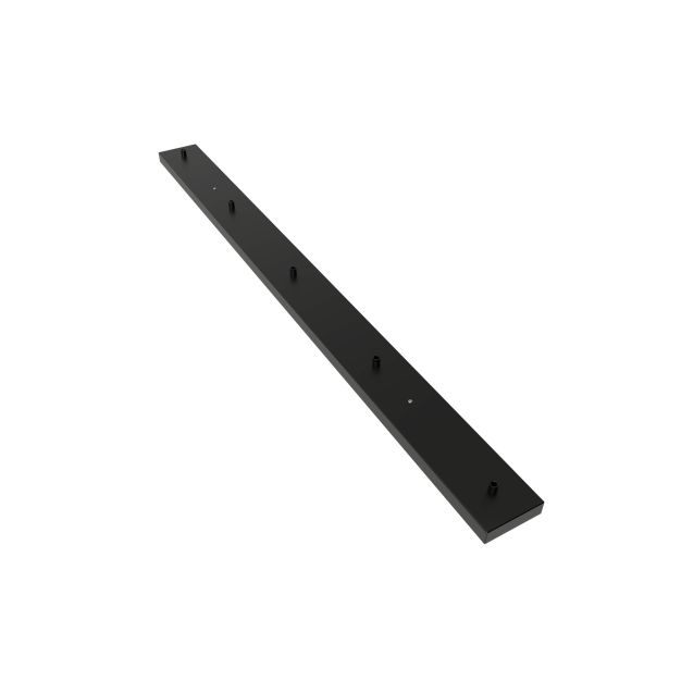 Calex - Deckenplatte für 5 Lichtpunkte - 130 x 10 cm - schwarz