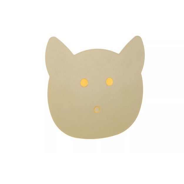 Lucide Charlie Puss - Wandleuchte - 20,7 x 4,2 x 20 cm - 7W dimmbare LED inkl - grün