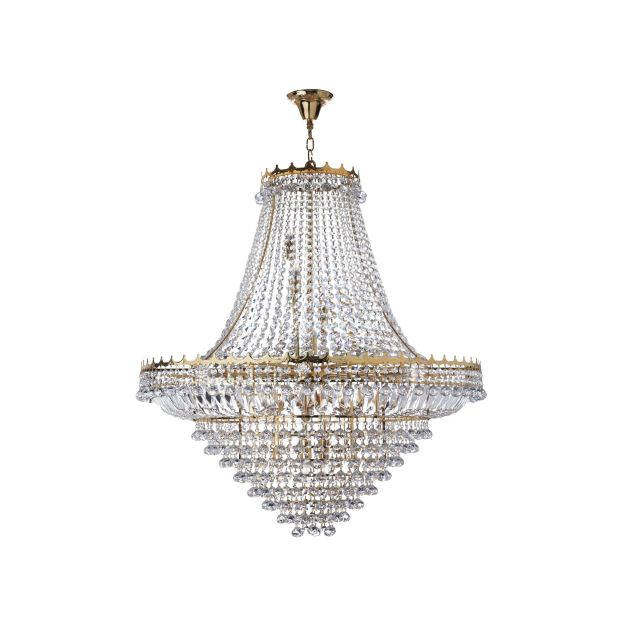 Searchlight Versailles - Kronleuchter - Ø 102 x 350 cm - gold und transparent