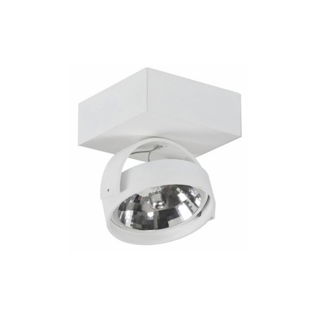 Artdelight Dutchess - Aufbaustrahler 1L - 12,8 x 12,8 x 18 cm - weiß