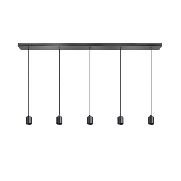 ETH Origin - Hängeleuchte ohne Glas - 120 x 10 x 200 cm - schwarz