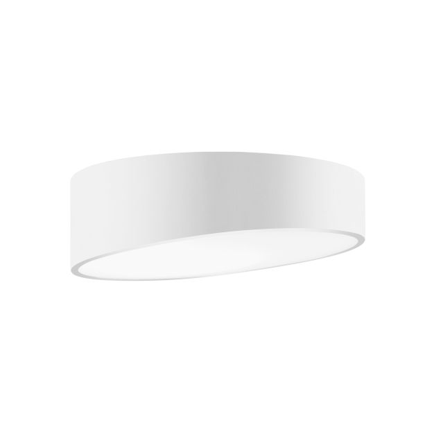 Nova Luce Maggio - Deckenleuchte - Ø 50 x 12 cm - 60W LED inkl. - sandweiß und mattweiß