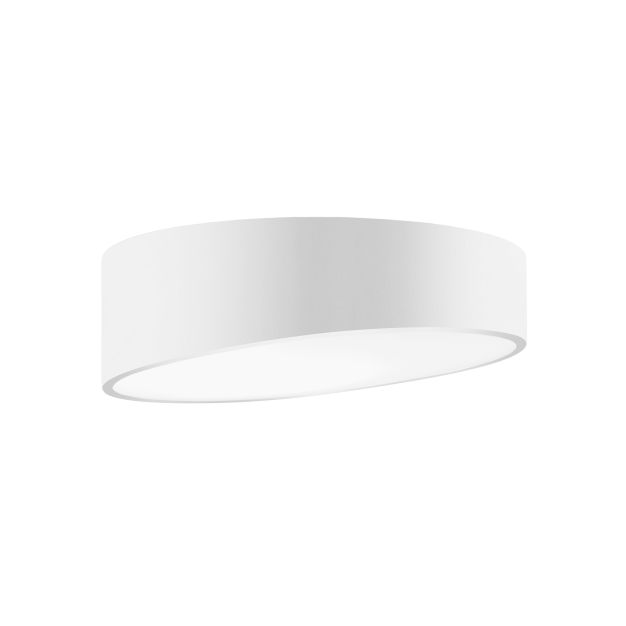 Nova Luce Maggio - Deckenleuchte - Ø 40 x 12 cm - 30W LED inkl. - sandweiß und mattweiß