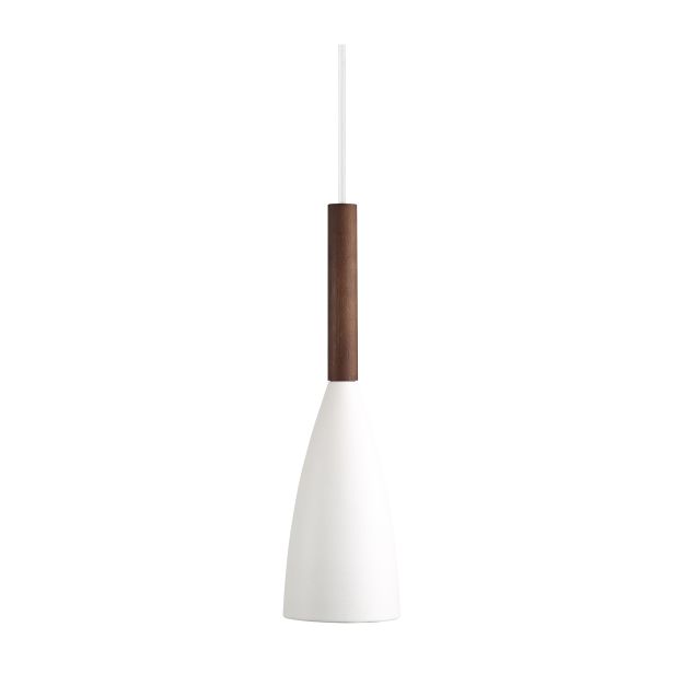 Design for the People Pure 10 - Hängeleuchte - Ø 10 x 344 cm - weiß und braun