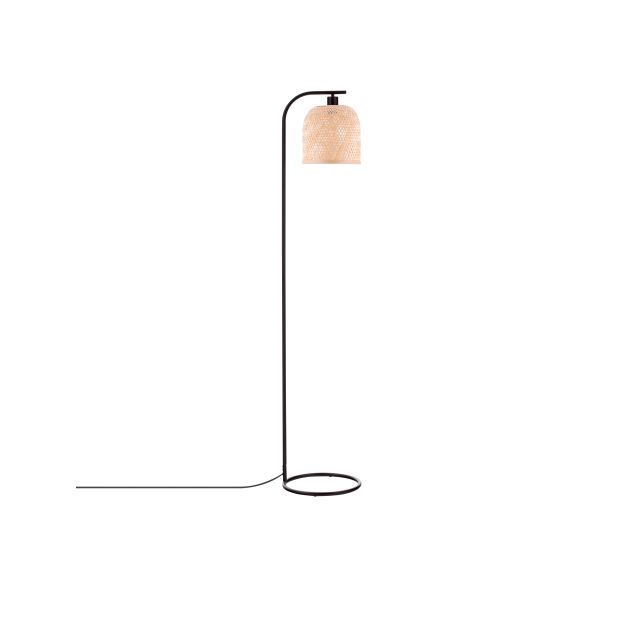 Nova Luce Intra - Stehleuchte - Ø 23 x 160 cm - Bambus natur und Schwarz