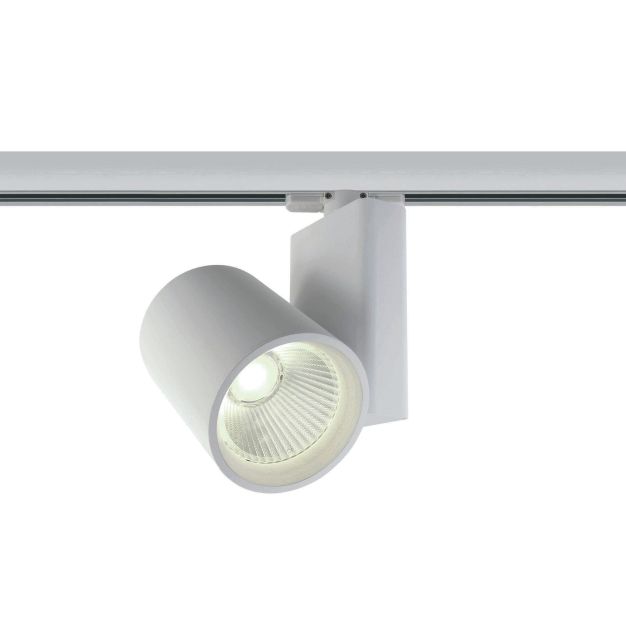 ONE Light COB Track Spot - Stromschienenstrahler mit COB LED - 3-Phasen-Schienensystem - Ø 10 x 14 cm - 42W LED inkl. - weiß - weiße Lichtfarbe