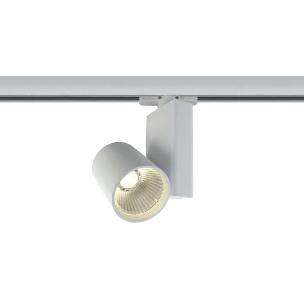 ONE Light COB Track Spot - Stromschienenstrahler - 3-Phasen-Schienensystem - Ø 8 x 14 cm - 15W LED inkl. - weiß - warmweiße Lichtfarbe