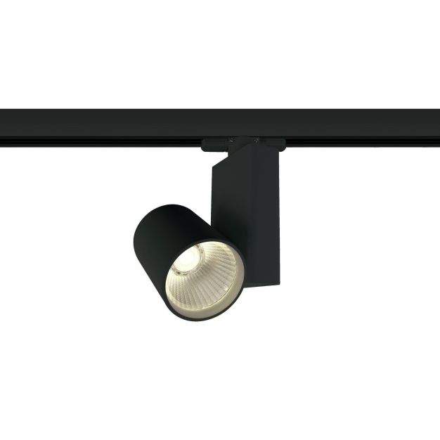 ONE Light COB Track Spot - Schienenspot - 3-Phasen-Schienensystem - Ø 8 x 14 cm - 15W LED inkl. - schwarz - Lichtfarbe warmweiß