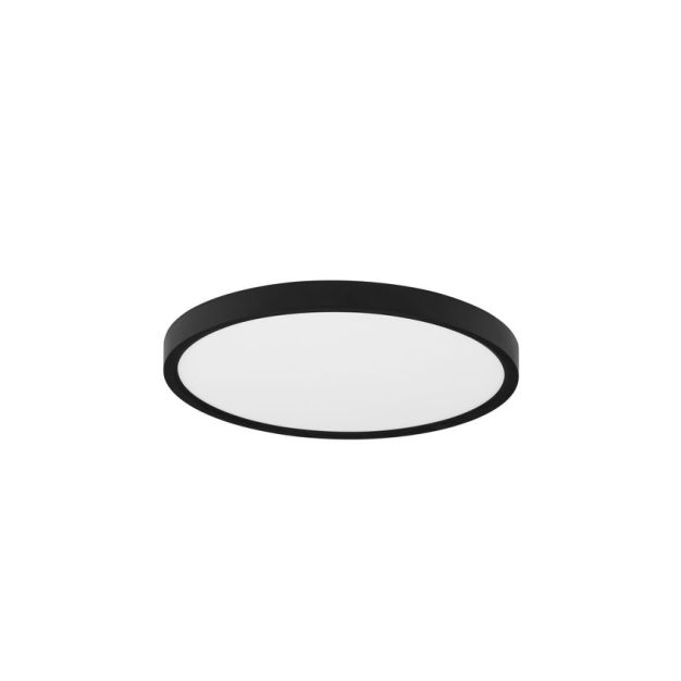 Nova Luce Dixie CCT - deckenleuchte - Ø 30 x 2,5 cm - 24W LED inkl. - sand schwarz