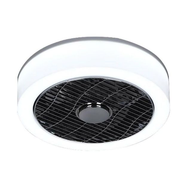 ETH - Der Ventilator Nr. 5 - Deckenventilator mit Fernbedienung - ⌀ 40 x 18 cm - 24W dimmbare LED inkl. - Opal