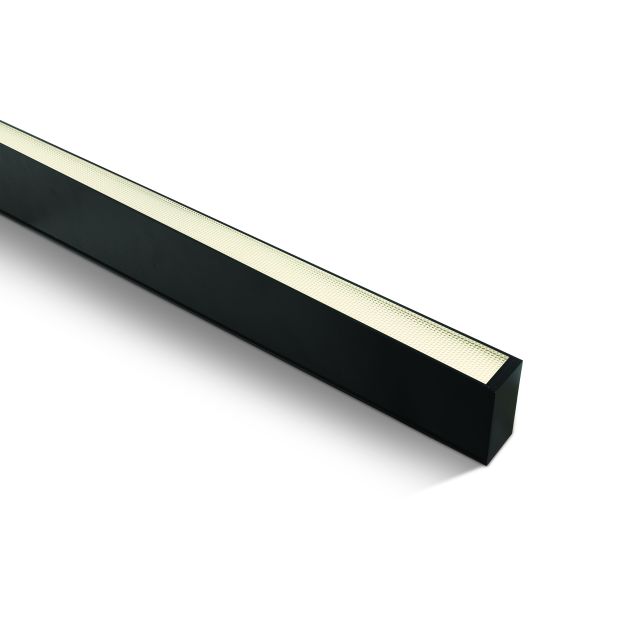 ONE Light LED Linear Profile Medium - 7 x 3,5 cm - 150 cm Länge - 50W LED inkl - schwarz - warmweiße Lichtfarbe