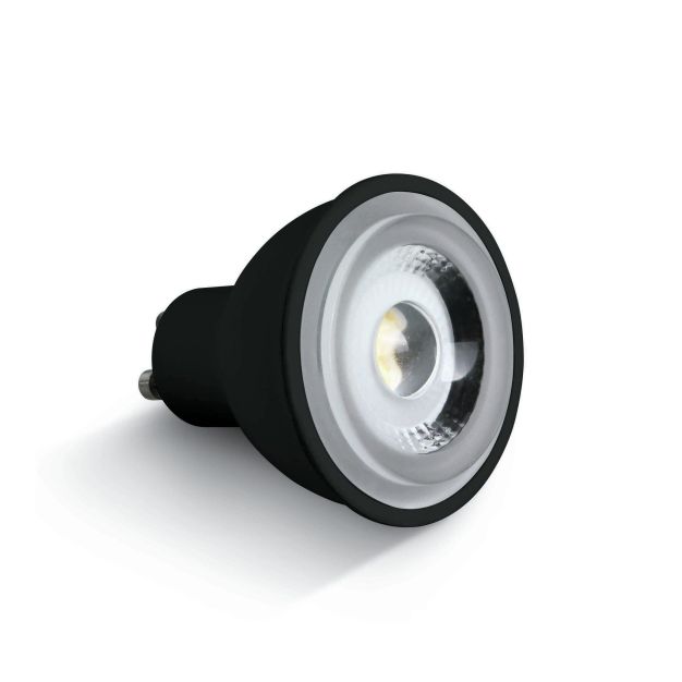 ONE Light 60° COB LED - Ø 5 x 5,5 cm - GU10 - 6W nicht dimmbar - 3000K - schwarz