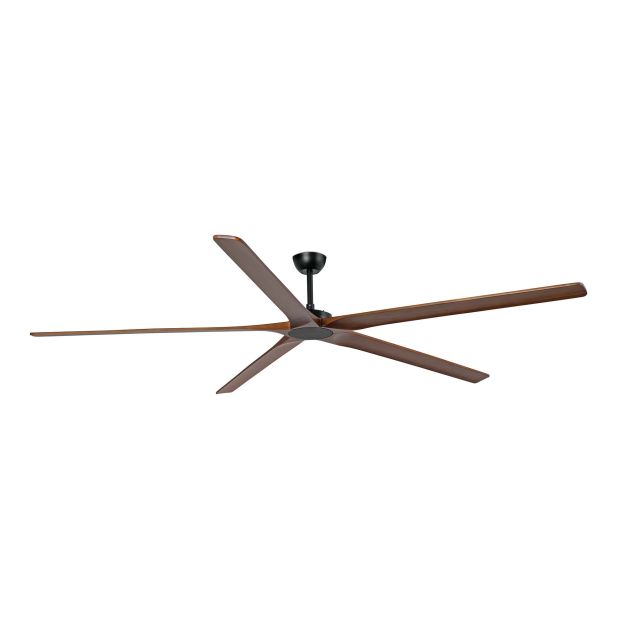 Faro Bigwood 24 XXL - deckenventilator - Ø 240 cm - matt schwarz und walnuss dunkel