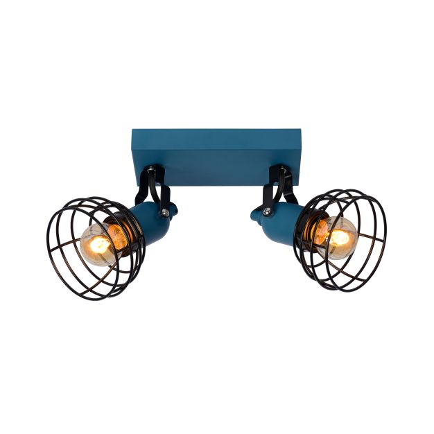 Lucide Pola - Aufbaustrahler 2L - 28 x 10,5 x 15 cm - blau