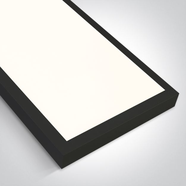 ONE Light UGR19 Backlit CCT V - Deckenleuchte - 150 x 30 x 4,2 cm - 50W LED inkl. - schwarz