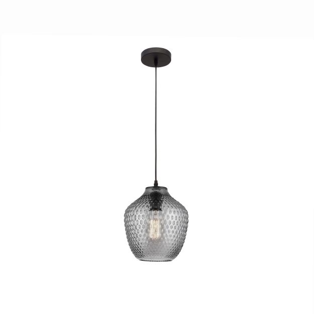 Nova Luce Vetro - Hängeleuchte - Ø 23 x 130 cm - Rauchglas