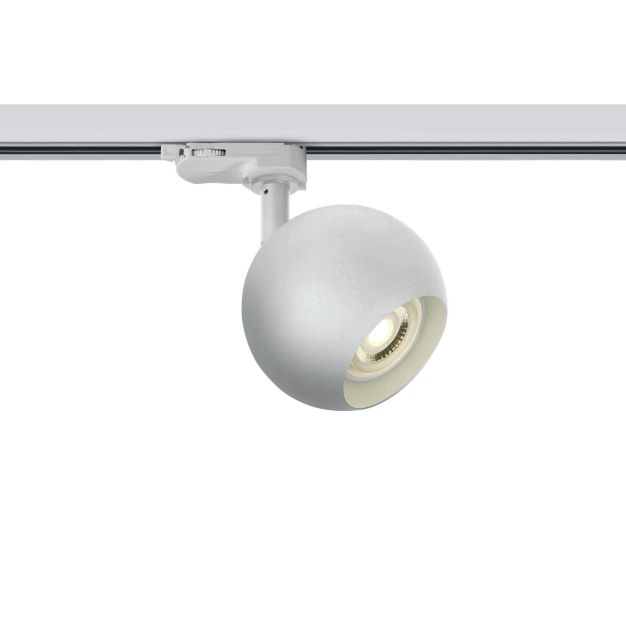 ONE Light Retro GU10 Track Spots - Stromschienenstrahler - 3-Phasen-Schienensystem - Ø 10 cm - weiß