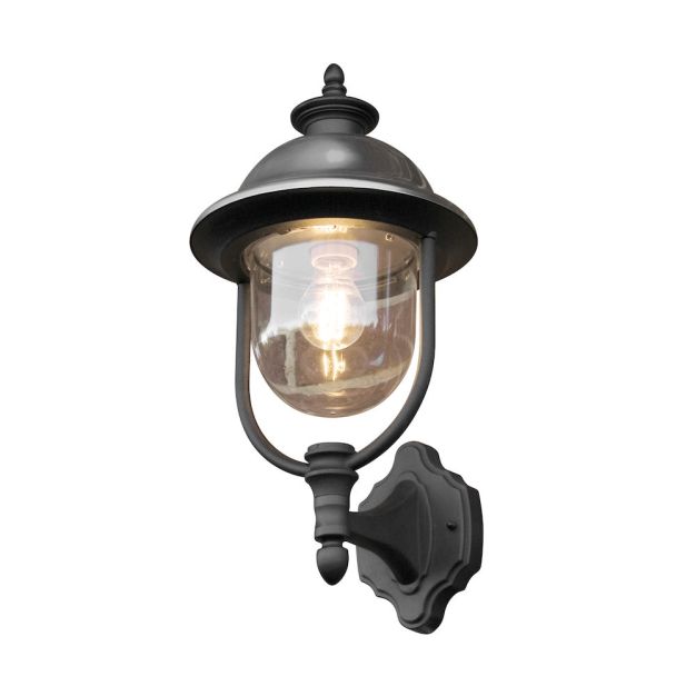 Konstsmide Parma Up – außenwandleuchte – 24 x 26 x 48 cm – IP44 – schwarz