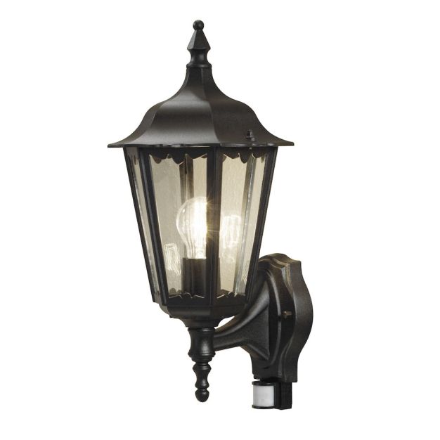 Konstsmide Firenze Up – außenwandleuchte mit sensor – 22 x 29 x 43 cm – IP44 – mat schwarz