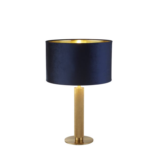 Searchlight London - Tischleuchte - Ø 40 x 63 cm - navy blau und gold