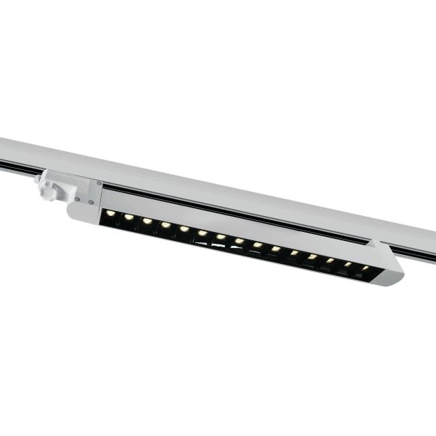 ONE Light Adjustable LED Linear Track Light - Stromschienenstrahler - 3-Phasen-Schienensystem - 48 x 3,3 x 4,5 cm - 15 x 1W LED inkl. - weiß
