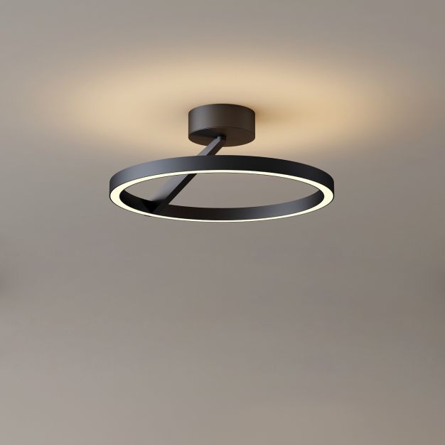 Artdelight Oregon - Deckenleuchte - Ø 33 x 14,1 cm - 2 x 15W dimmbare LED inkl - schwarz