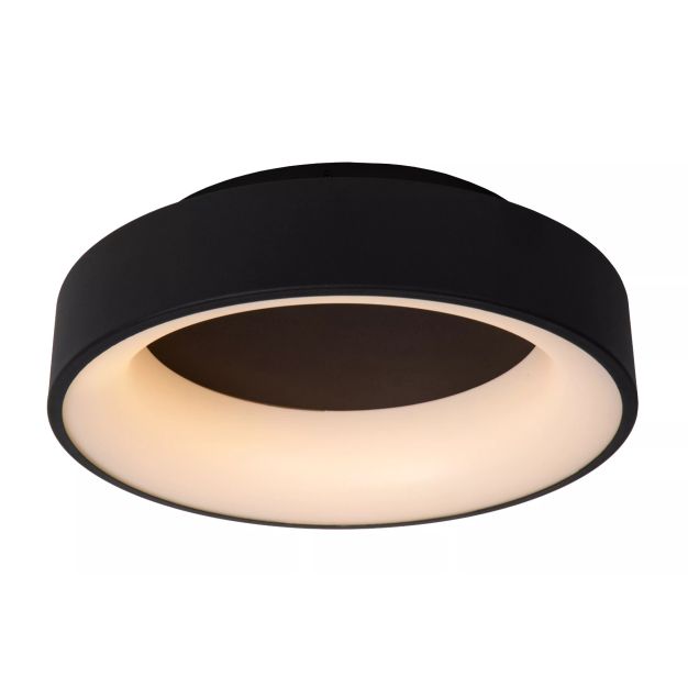 Lucide Mirage - Deckenleuchte - Ø 38 x 11,5 cm - 22W dimmbare LED inkl - schwarz