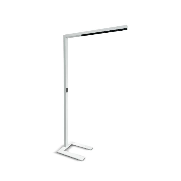 ONE Light Office Floor Stand Range - Stehleuchte - 200 cm - 75W dimmbare LED inkl - weiß
