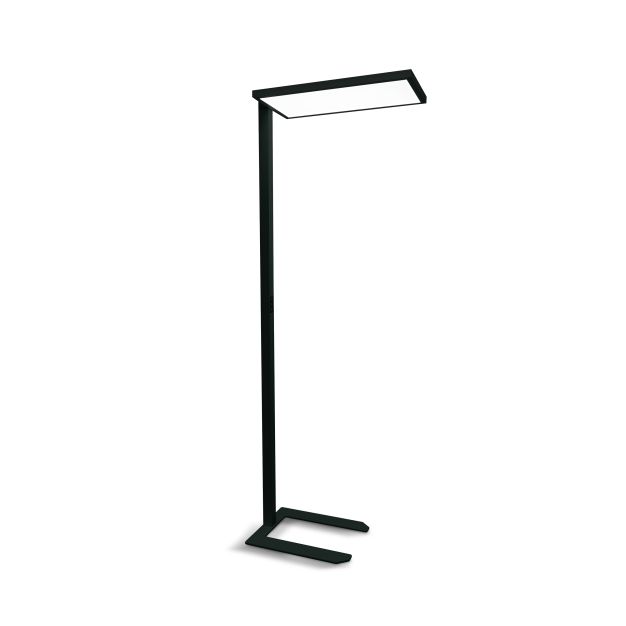 ONE Light Office Floor Stand Range - Stehleuchte - 200 cm - 60W dimmbare LED inkl. - schwarz