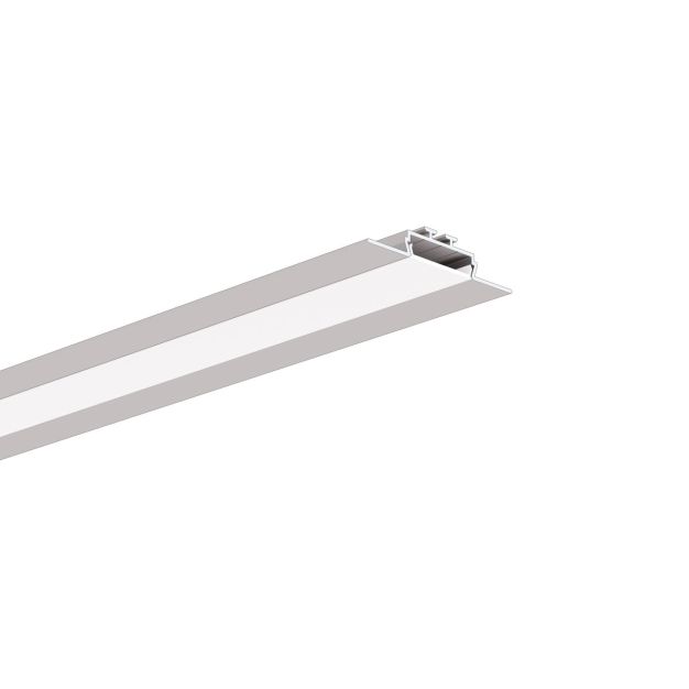 Klus Opac-30 - LED-Einbauprofil - 5,2 cm breit mit 2,1 cm Fensterbreite - silber eloxiert
