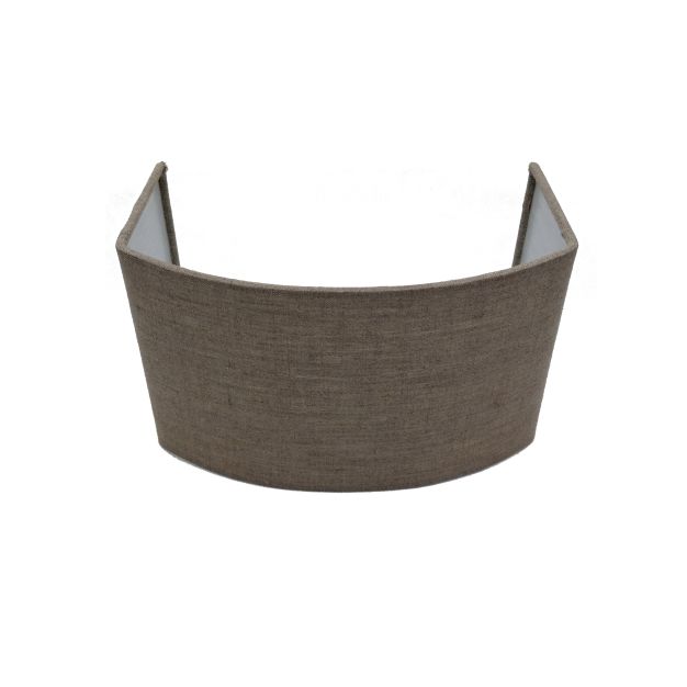 Artdelight - lampenschirm für wandleuchte - 25 x 15 x 15 cm - grau