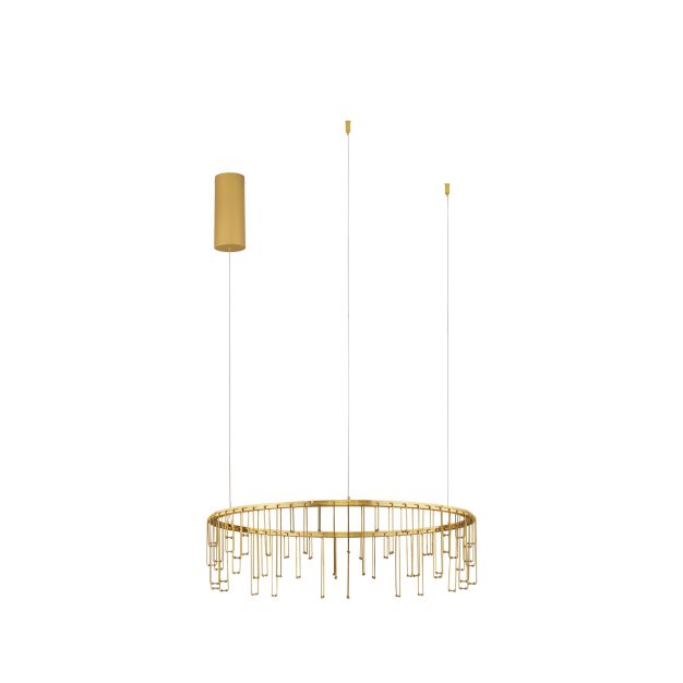 Nova Luce Stellar - Hängelampe - Ø 65 x 150 cm - 26W dimmbar LED inkl. - gold