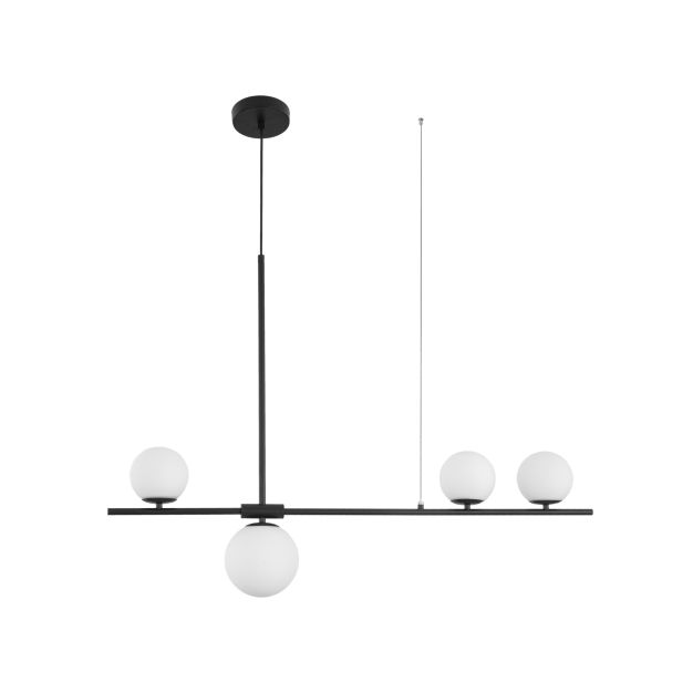 Nova Luce Impero - Pendelleuchte - 100 x 15 x 120 cm - schwarz und weiß