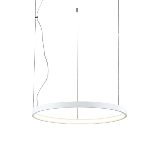 VK Lighting Circulus - Pendelleuchte - Ø 52,7 x 200 cm - 24W dimmbare LED inkl - weiß