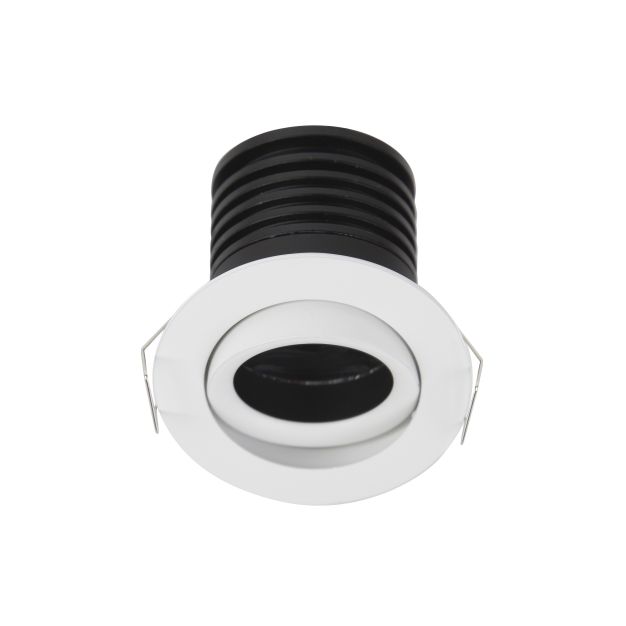 Nova Luce Tif - Einbaustrahler - Ø 60 mm, Ø 52 mm Einbaumaß - inkl. 2W LED - sandweiß