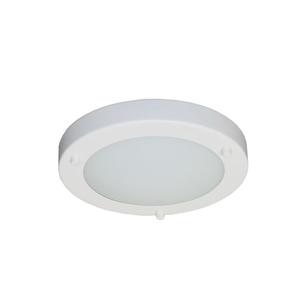 Artdelight Yuca - Deckenleuchte für Badezimmer - Ø 18 x 5 cm - 10W LED inkl. - IP44 - weiß