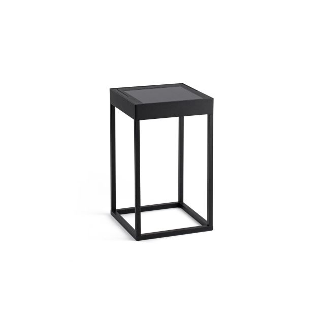 Faro Kasp - tragbare Solarlampe - 18,4 x 18,4 x 50 cm - 2W LED inkl. - IP65 - mattschwarz