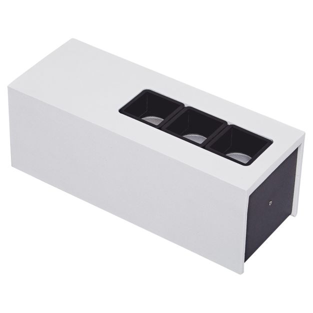 VK Lighting Tetra Square - Decken-/Wandleuchte - 17,1 x 6,6 x 6,3 cm - 15W LED inkl - weiß