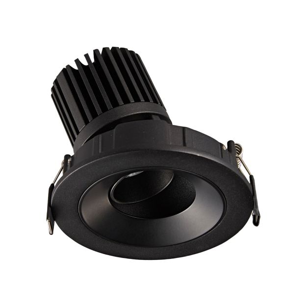 VK Lighting Chonefto - Einbaustrahler - Ø 115 mm, 105 mm Einbaumaß - 12W LED inkl. - schwarz