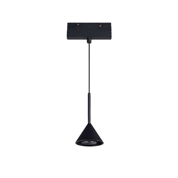 VK Lighting Kona - magnetisches Schienensystem - Pendelleuchte - 13,9 x 8 x 21,2 cm - 6W dimmbar LED inkl - schwarz