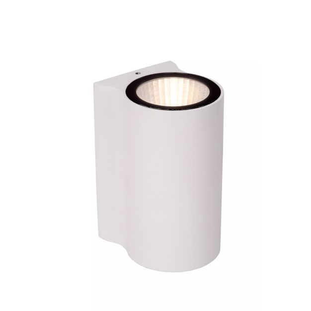 Lucide Akra - Außenwandleuchte - 5,5 x 6,5 x 10 cm - 6W LED inkl. - IP54 - weiß