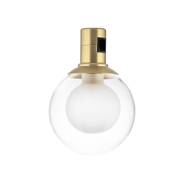 Nova Luce Minimal - Lichtpunkt Magnetschienensystem - Ø 10 x 14 cm - 5W LED inkl. - Messing satiniert