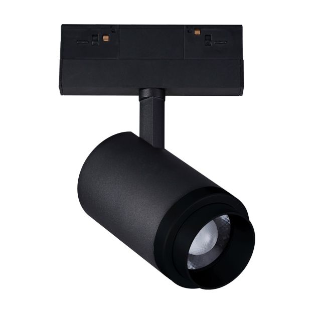 VK Lighting Kona - magnetisches Schienensystem - Schienenstrahler mit Zoom - 13,9 x 7,5 x 18,9 cm - 17W dimmbare LED inkl. - Schwarz