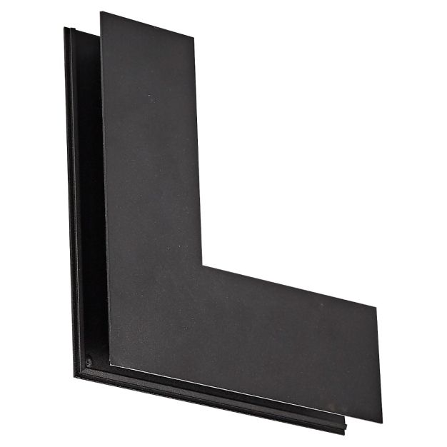 VK Lighting Kona - magnetisches Schienensystem - vertikales externes Aufbaueckprofil - 6 x 17,5 x 17,5 cm - schwarz